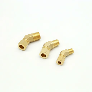 Raccord de compression en laiton à filetage mâle à 45 degrés, connecteur de tube pneumatique et hydraulique pour tube en cuivre, disponible en tailles métriques et impériales - Product Image 3