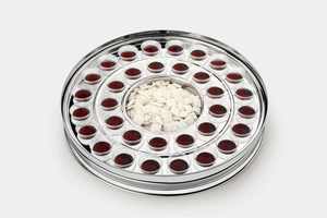DURABLE STAINLESS STEEL HOLY COMMUNION SET SINGLE TRAY 33 CUPS Without BOTTOM RING COVER <b>MIRROR</b> FINISH DELUXE DISHWASHER SAFE - Product Image 6