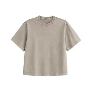 เสื้อยืดโอเวอร์ไซส์ทรงบ็อกซี่ พิมพ์ลาย DTG ผ้าคอตตอนหนานุ่ม ตัดเย็บแบบไหล่ตก สไตล์ลำลอง สำหรับผู้ชาย ดีไซน์เรียบง่าย - Product Image 2