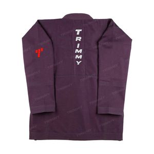 Kimono de BJJ Unisex Trimmy Morado, 100% Algodón, 400g, Corte Regular, Talla Adulto, Logotipo en el Manga Izquierdo, Impresión Digital Duradera, Ropa de Artes Marciales - Product Image 5