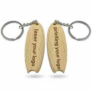 Porte-clés en gros personnalisables pour le surf, porte-clés de sport, porte-clés de planche de surf personnalisé, accessoires de porte-clés en bois - Product Image 3