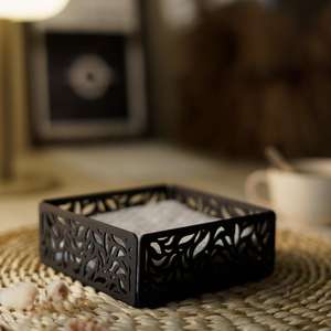 Elegante Servilletero de Metal, Decoración de Mesa Navideña, Juego de Porta Servilletas, Regalo de Navidad para Mamá, Abuela, Regalo para Casa Nueva - Product Image 4