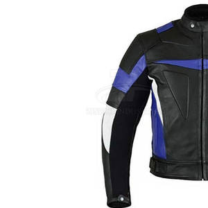 Blouson de motard en cuir slim pour homme avec col montant, nouveau design 2026, blouson d'équitation en cuir de haute qualité - Product Image 2