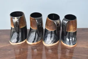 Jarra Vikinga de Cuerno Pulido para Beber Cerveza, Taza Hecha a Mano para Eventos y Fiestas Temáticas, Disponible a Precio Competitivo - Product Image 6