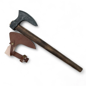 Hache forestière professionnelle en acier au carbone, manche en bois dur naturel, outil de coupe de bois robuste, fabricant OEM - Product Image 1