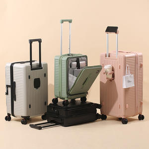 กระเป๋าเดินทางแบบเปิดด้านหน้า ดีไซน์ทันสมัย <span class=keywords><strong>ล้อ</strong></span>ลื่นเงียบ พร้อมที่วางแก้วและที่วางโทรศัพท์ <span class=keywords><strong>ส</strong></span>ำหรับการเดินทางเพื่อธุรกิจ - Product Image 5