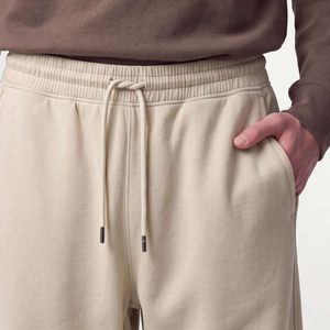 Wholesale <b>Mens</b> Relaxed Fit <b>Trousers</b> Custom <b>Elastic</b> Drawstring <b>Waist</b> Side Pockets Straight Leg Casual Lounge Wear Private Label - Product Image 5