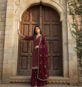 Presenting New Designer Party Wear Siqunce Work Top-Plazzo And Dupatta Set - Product Image 3
