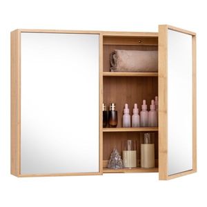 Bathroom Wall Cabinet with Mirror Elegant Furniture for Your Modern Bathroom - Product Image 1