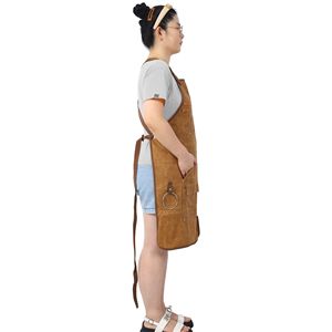 Grembiule da Lavoro in Tela Cerata Resistente da 18 once, Lungo e Completamente Regolabile per Falegnami e Carpentieri, Impermeabile - Product Image 4