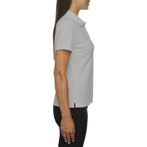 Polo à col rabattu avec logo imprimé DTF personnalisé, tissu respirant Dry Fit, vêtements de golf performants, polo pour femmes - Product Image 3