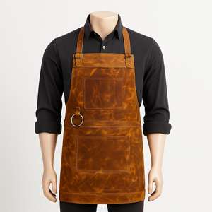 Delantal de Cuero Resistente para Soldadura, Trabajo Pesado, Taller de Ferretería, Delantal de Protección Duradero, Pedidos al por Mayor Personalizados OEM LPN-0207 - Product Image 1