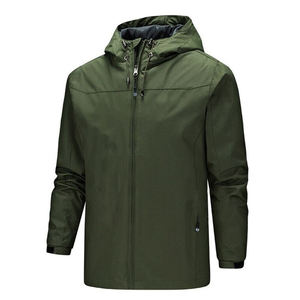 OEM Custom Wholesale Hooded Windbreaker <b>Jacket</b> <b>Men</b> High Quality <b>Thin</b> Winter Zip-Up Front Logo Eco-Friendly Silk Lining Windproof - Product Image 6