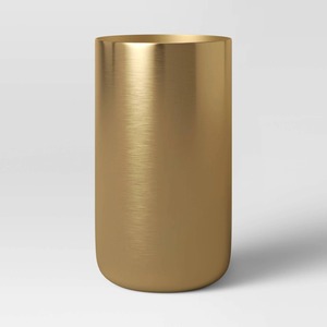 Top <b>Pick</b> Smoke Bloom Contemporary Tabletop Vase Handmade Gold Finish Geometric Design Decorative Art Piece - Product Image 1