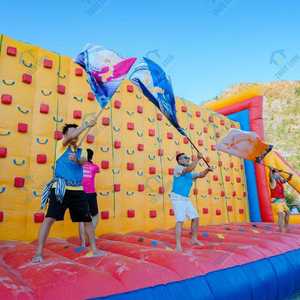 Mur d'escalade gonflable en PVC à prix abordable pour le team building, Thuy Linh Vietnam, livraison sécurisée en 5-10 jours, portable et facile à installer - Product Image 3