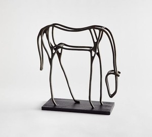 Figura Decorativa Minimalista de Caballo – Adorno Artístico para Espacios Modernos - Product Image 1