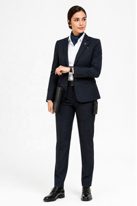 Uniformes de Aerolínea Personalizados de Manga Larga para Pilotos y Tripulación de Cabina |   Fabricante OEM |   Uniforme de Gerente de Operaciones de Aeropuerto para Mujeres - Product Image 3