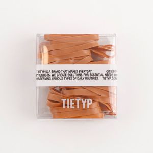 Élastiques à cheveux TIETYP, bandeaux en caoutchouc élastique, couleur unie, minimaliste, moderne, usage quotidien, pour femmes, emballage en carton, fabriqué en Corée - Product Image 3