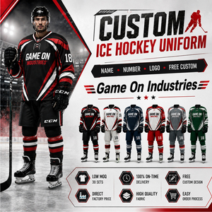 Bon Fournisseur avec Logo Personnalisé Nouvelle Arrivée Prix de Gros Ensemble Maillot et Pantalon de Hockey Sublimé Uniforme de Hockey sur Glace Personnalisé - Product Image 1