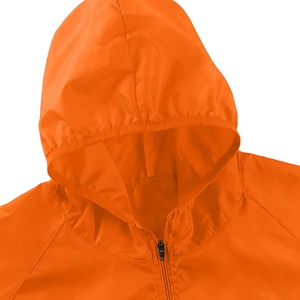 Rain <b>Coat</b> Couple Winter Casual Workout Athletic Orange Windbreaker Men's Anorak Canvas Stand Lightweight Bicycle Waterproof - Product Image 2