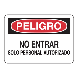 Brady Spanish Restricted Access <b>Safety</b> Sign Folding Traffic Board for Industrial and Laboratory <b>Roadways</b> - Product Image 1