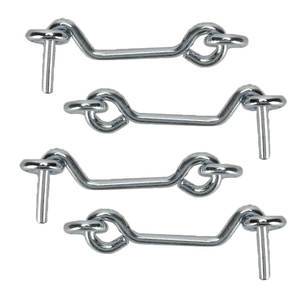 Gancho y Argolla de Seguridad para Puerta de Acero Personalizado OEM/ODM, Plateado, Multitamaño - Product Image 1