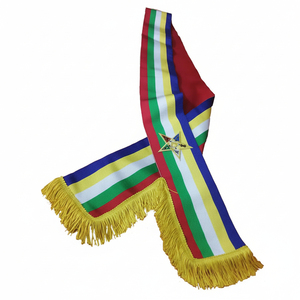 Masonic Regalia <b>Collar</b> Sash Masonic Regalia Sash for Uniform OEM ODM Service High Demand Customized Hand Made Embroidered - Product Image 3