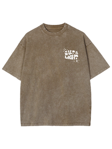 T-shirt en coton surdimensionné imprimé Salt & Light avec logo personnalisé, col rond, manches courtes, jersey tricoté, décontracté pour homme - Product Image 1