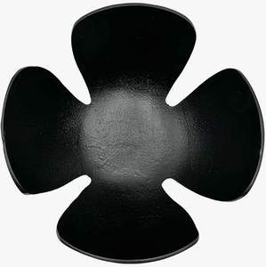 Bol décoratif en forme de lotus noir mat moderne – Centre de table sculptural pour table à manger et multi-usages - Product Image 5