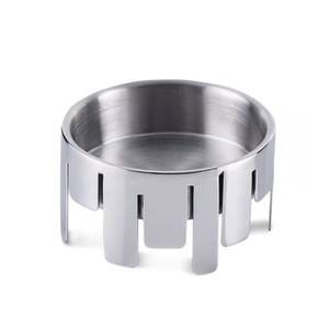 Cendrier en acier inoxydable populaire, design moderne, forme ronde, cendrier de table pour cigares à prix abordable - Product Image 5