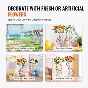 2 Pezzi Colonna Vaso in Acrilico Alta 80 cm, Supporto Floreale Geometrico per Matrimoni, Centrotavola per Esposizione Floreale da Tavolo in Acrilico - Product Image 2
