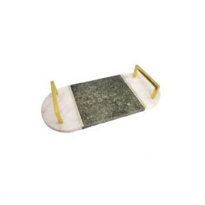 Tabla de cortar de mármol y madera, producto de cocina decorativa para el hogar, diseño único, artesanía india, respetuosa con el medio ambiente, la mejor calidad - Product Image 1