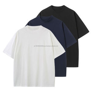 Camisetas Holgadas para Hombre, 100% Algodón Transpirable, de Alta Calidad, con Hombros Caídos, Diseño de Logotipo Personalizado, Ajuste Holgado, Talla Grande - Product Image 3