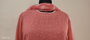 Pink Modest Abaya <b>Dress</b> <b>Long</b> Sleeve Embroidered Muslim Evening <b>Dress</b> Loose Fit <b>for</b> <b>Eid</b> Ramadan - Product Image 2
