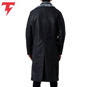 Venta Directa de Fábrica, Precio al por Mayor, Abrigos de Cuero Genuino para Hombre, Ajustables, Impermeables, Ecológicos, Nuevo Estilo Moderno - Product Image 3