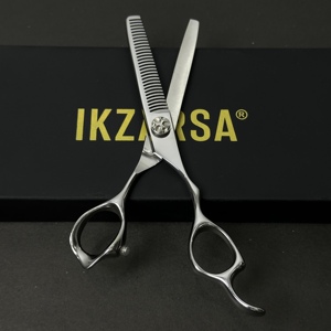 420 J2 Ergonomic Right-Handed Hair Cutting Thinning <b>Scissors</b> Japanese Steel Barber Texturizing Shears Professional Hairdressing - Product Image 6