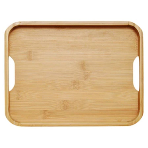 Bandeja de Té de Madera de Bambú - Plato de Servir Orgánico y Duradero para Aperitivos en el Hogar y Restaurantes - Madera Sostenible - Product Image 1
