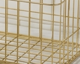 Fine Quality <b>Rectangular</b> Metal Wire <b>Storage</b> <b>Basket</b> Stackable Modern Design Multi-Purpose Neatening Organizer Stylish Home Accent - Product Image 3
