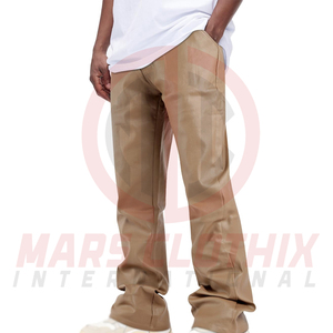 Nouveauté : Pantalon en cuir véritable pour homme, fabriqué en usine, coupe slim, dernière mode, vente chaude - Product Image 3