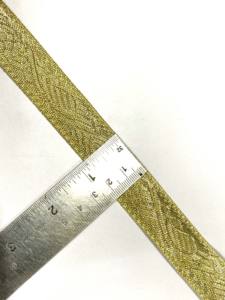 Cinta Jacquard de Sarga Ecológica con Diseño de Flores Pequeñas Metálicas en Oro y Plata de Alta Tenacidad para Prendas, Bolsos, Zapatos y Accesorios - Product Image 5