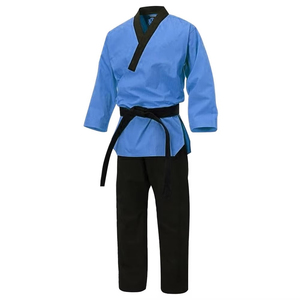 Adult Taekwondo Uniform Elastic Waist Pants Pullover Jacket Stretch Jiu Jitsu Kimono Gi <b>100</b>% Cotton Customized Logo Printing - Product Image 1