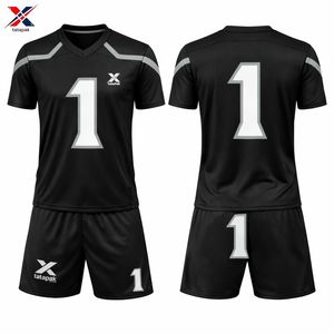 Maillot de football de qualité supérieure, respirant, séchage rapide, 100 % polyester, léger (220 g), imprimé, unisexe, pour adultes, tenue d'équipe - Product Image 4