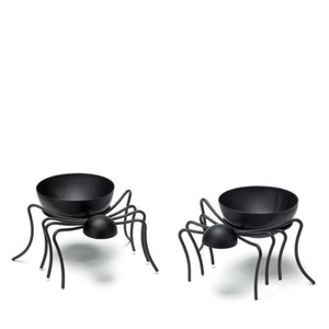 Bol de service alimentaire en métal de qualité supérieure, revêtement poudré noir, design araignée, très vendu, pour centre de table - Product Image 1