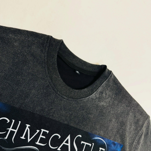 Camiseta Negra Extra Grande para Hombre Five B, Camiseta Negra para Hombre con Estampado Fotográfico Archme Castle Exordium, Manga Corta, Cuello Redondo, Estilo Casual - Product Image 6