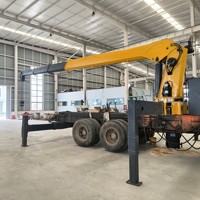 Grues montées sur camion à double cabine de 12 tonnes largement utilisées en Chine par SHACMAN