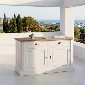 Cómoda Lino Estilo Japandi, Cajonera de Madera Maciza con Acabado en Color, Mueble Minimalista para Dormitorio, Gabinete de Almacenamiento con Cajones - Product Image 3