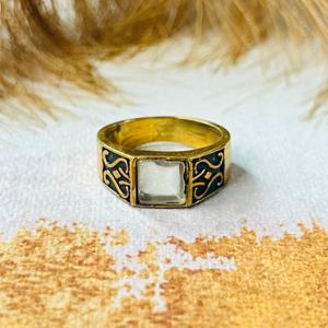 <b>Moonstone</b> Signet <b>Ring</b> Geometric Tribal Punk Biker <b>Ring</b> Wholesale <b>Ring</b> For Men's - Product Image 1