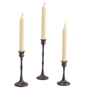 Luxury Metal Candle <b>Holder</b> Set <b>Black</b> Antique Finish Taper <b>Candlestick</b> for Home Decoration - Product Image 6