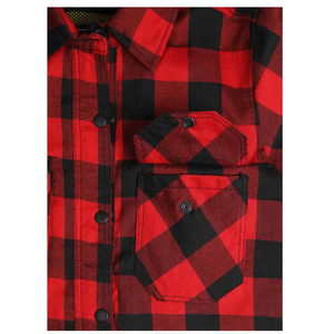 CE Level 2 High Quality <b>Flannel</b> Shirt for Motorcycle Riders Protective <b>Jacket</b> Breathable Unisex All Seasons % Cotton - Product Image 5
