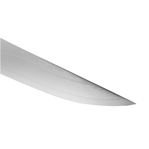 Cuchillo para carne de 4.75 pulgadas, hoja afilada de acero de Damasco con mango de madera Pakkawood rubia para cortar carne de res, filetes y cenas. - Product Image 6
